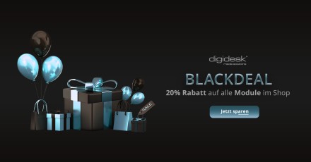 Black Deal bei digidesk – 20% auf alle Module!